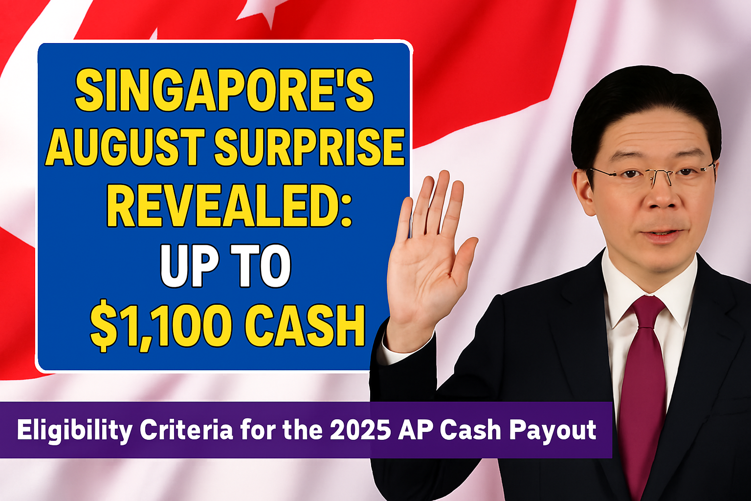 Singapore’s August Surprise Revealed: Up to $1,100 Cash